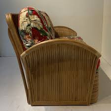 No widgets found in the sidebar alt! Mid Century Modern Tiki Hawaiian Rattan Sofa By King S Rattan Chairish