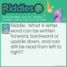 1 put the letters in the correct order. That S A Cool Word Riddles Com