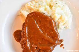 While it tastes like an absolute treat, this meal is made with a simple ground beef patty air fryer chicken tenders. Air Fryer Salisbury Steak Recipe A Cowboys Life