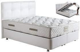 On peut dormir seul et vouloir prendre ses aises. Lit Box Avec Grande Coffre Rangement Coffre Grande Spring Coloris Blanc Simmons
