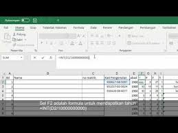 Pembelian nombor unik id mestilah berdasarkan nama dan nombor kad pengenalan/ mykad pemohon. Dapatkan Maklumat Tarikh Lahir Dari Kp Menggunakan Excell Data Type Number Youtube