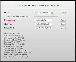 We are able to calculate the unlock code for your huawei indoor cpe, outdoor cpe, home router and webcube. Huawei V4 And V5 Unlock Code Calculator By Imei Eggbone Unlocking Group 233555220441