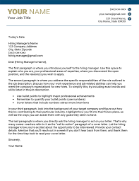 Free Modern Cover Letter Templates Word Download 45 Designs