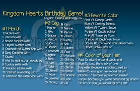 Kingdom Hearts Birthday Game Kingdom Hearts Amino