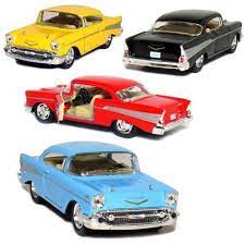 New 1957 Chevy Bel Air Coupe 1 40 Scale 4 Set Black Blue Red Yellow By Kinsmart Kinsmart Chevy Bel Air 1957 Chevy Bel Air Classic Cars Vintage