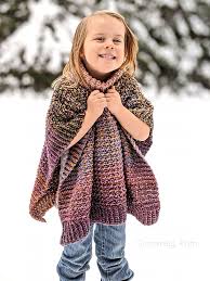 It is quick to make, and once you finish, it will look astounding on you. Lucky Penny Poncho Child Sizes Free Crochet Pattern Sincerely Pam
