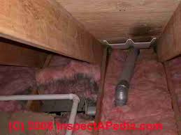 This can get mold started in the insulation, rot roof timbers, and otherwise cause. Bathroom Exhaust Fan Terminations At Walls Roofs Bath Vent Duct Closed Screened Clearance Distances