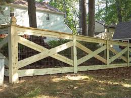 Cross Buck With Mesh Backyard Fences Farm Fence Fence Design