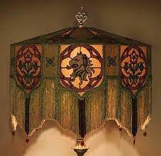 Maybe you would like to learn more about one of these? Heraldic Castle Floor Lamp Lampshade Handmade By Peacockgypsy 4600 00 Beaded Lampshade Victorian Lamps Floor Lamp