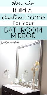 Browse 58,581 framed bathroom mirror ideas on houzz you have searched for framed bathroom mirror ideas and this page displays the best picture matches we have for framed bathroom mirror ideas in june 2021. Frame A Builder Grade Mirror Why You Should And What To Do With Those Clips Love Remodeled