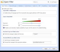Sending spam generated by viruses, malware, trojans, or botnet infections in a network. Configuring The Anti Spam Filter