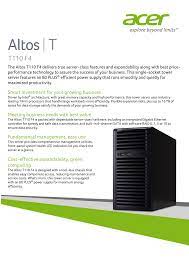 Customers can expect experienced technicians, with the tools and attitude to fix almost any problem your car might encounter. Altos T310 F3 Product Sheet Manualzz