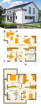 Modernes Satteldach Haus Mit Erker 5 Zimmer Grundriss Offen 165 Qm 3 Kinderzimmer Arbeitszimmer Ohne Keller Einf Living Haus Einfamilienhaus Grundriss