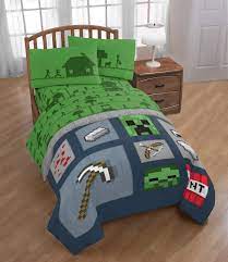 Set of all 6 of my minecraft inspired by castleraincreations, $19.95. Amazon Com Minecraft Icon Boys Full Comforter Sheets Bonus Sham 6 Piece Bed In A Bag Backpack Home Kitchen