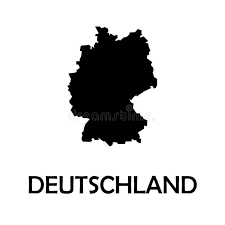 Germany (political) 1994 (264k) and pdf format (325k) germany (shaded relief) 1994 (390k) and pdf format (411k) germany (small map) 2016 (30.4k) historical maps. Germany Deutschland Black Country Border Map Stock Vector Illustration Of Euro Dusseldorf 131704807