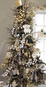 Black And Gold Christmas Tree Ideas Festive Black Gold Silver Tree Gold Christmas Decorations Christmas Tree Decorations Silver Christmas Tree