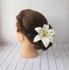 A quick effective paper folding project. White Lily Hair Pin Bride Large Hair Decoration Real Flower Etsy In 2021 Flower Hair Accessories Wedding Bridal Hair Accessories Flower Bridal Hair Flowers