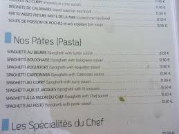 La Carte Picture Of Les Sablettes Frejus Tripadvisor