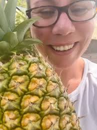Harvest my first pineapple!! So happy!