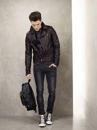Dress To Express Not To Impress Leather Jacket Outfit Men Leather Jacket Men Mens Outfits