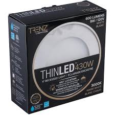 Choose yours in 2700k, 3000k, 4000k, or 5000k. Trenz Lighting 4 Slim Led Recessed Light Fixture Home Hardware