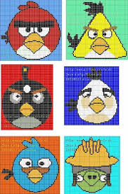 Check out cross stitched angry birds! Grilles Point De Croix Angry Birds Cross Stitch Animals Cross Stitch Bird Cross Stitch For Kids