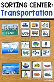 Transportation Sorting Activity Transportation Preschool Activities Transportation Preschool Transportation Theme Preschool