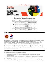 Check your collection calendar for your regular collection schedule, exemption periods and special collection dates throughout the year. Scheduled Waste Management Toxicity Occupational Safety And Health