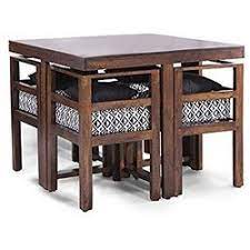 The rectangle dining table features a trestle style base, perfecting the rustic, farmhouse style. Bamboos Pine Wood Space Saving Dining Table Rs 22000 Piece B7 Crafting Beautiful Homes Id 19216317048