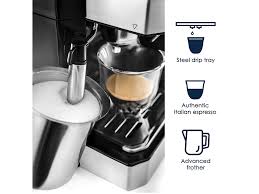 Finding the perfect coffee maker with grinder can be quite a hard job. All In One Coffee Espresso Maker With Advanced Milk Frother Bco430 De Longhi Us