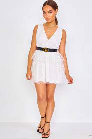Check spelling or type a new query. Robe Blanche Tulle Imprime Pois Avec Doublure Brentiny Paris