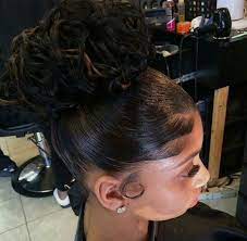 Up Do High Bun Black Hair High Bun Wedding Hair Prom Hair Natural Hair Styles Hair Hair Styles