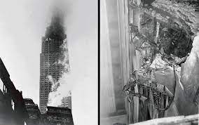 All 11 victims were workers from war relief services department of the national catholic welfare conference, into the offices of which the plane had crashed. The Wild And Dark History Of The Empire State Building 6sqft