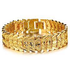 Mens gold spike bracelet 25mm x 9.5. Oumart Gold Plated Men Bracelet 18k Gold Plated Bracelet Gold Bracelet For Men Carved Bracelet Carved Bracelet For Men Buy Online In Armenia At Armenia Desertcart Com Productid 158719442