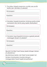Tanyakan kepada temanmu contoh tata tertib ketika jam istirahat di sekolah. Kelas2 Tema 6 Merawat Hewan Dan Tumbuhan Buku Siswa 2050 Unduh Buku 151 200 Halaman Pubhtml5