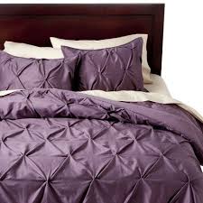 Flat sheet, fitted sheet and two pillowcases. Threshold Pinched Pleat Comforter Set Comforter Sets Bedding Sets Purple Bedding Sets