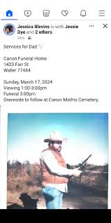 Service information for another Fallen Falcon My Cousin Jessie Dye