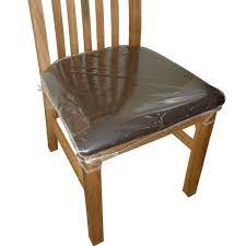 Our team has put a lot of effort for the selection of images by request plastic seat covers for dining room chairs. Uzitec 6 X Clear Plastic Dining Chair Seat Cushion Covers Great Protectors Buy Online In Angola At Desertcart 48151626