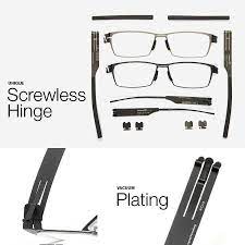 Hoboken Interlocking Hinge Frames Titanium Optix Titanium Glasses Frames Hinged Frame Stainless Steel Frame