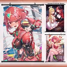 Game Anime Xenoblade Chronicles 2 Pyra Mythra Wall Scroll Roll Painting  Poster Hanging Picture Poster Cosplay Art Gift - Cosplay Costumes -  AliExpress