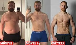 Man Reveals His Astonishing Transformation After Shedding Seven Stone Body Transformation Men Transformation Body Fitness Transformation