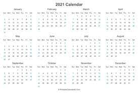 Blank july calendar and july holidays 2021 are also available. Printable Calendar 2021 Yearly Monthly Weekly Planner Template