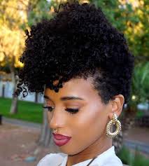 Check out the easiest natural short hairstyles! Fun Fancy And Simple Natural Hair Mohawk Hairstyles