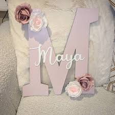 Wall Sign for Baby Room-wooden Sign With Name-nursery Name Sign Baby  Girl-nursery Decor-nursery Name Sign-nursery Wall Art-letter Name Sign