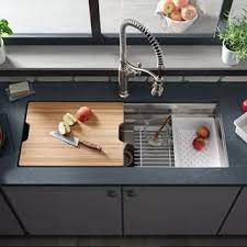 Zunhe modena undermount kitchen sink set; Create A Highly Functional Kitchen Workstation With The Kohler Prolific Sink And Its Included Accesso Kitchen Sink Design Best Kitchen Sinks Functional Kitchen