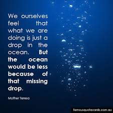 In addition to quotations, proverbs and sayings can also be used. Quotes About Drops In The Ocean 71 Quotes
