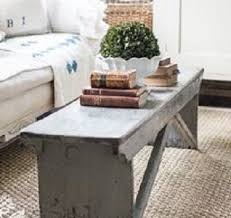 You need a place to put up your feet, put down drinks, and most importantly, to anchor the room. Rustic Bench Or Coffee Table Small Room Decor Living Room Paint Living Room Coffee Table