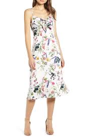 Bailey 44 Puff Pastry Floral Satin Dress Satin Dresses Nordstrom Dresses Dresses