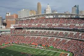 Paul Brown Stadium And City Skyline Nov 29th 2009 Cincinnati Ohio City Skyline Cincinnati