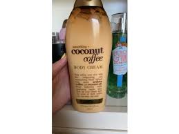 Coffee & coconut body cream: Ogx Coconut Coffee Scrub Body Wash Facial Scrub
